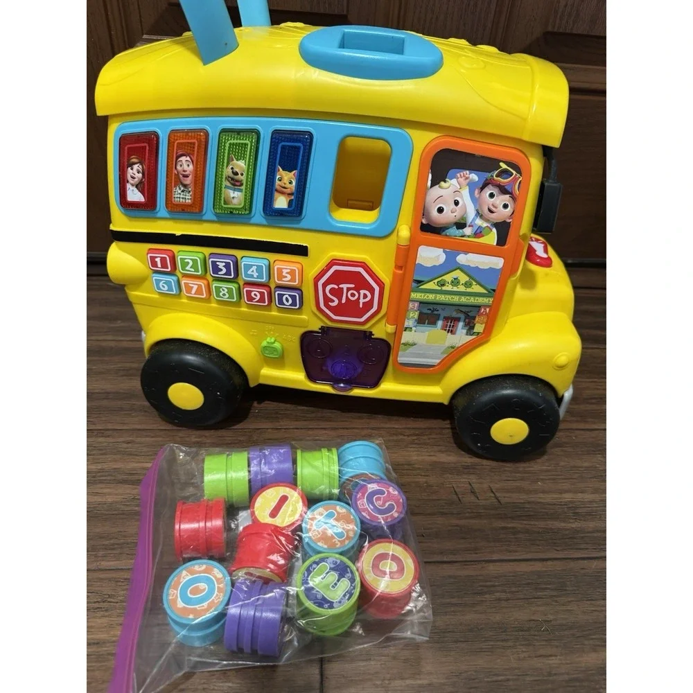 Cocomelon Ultimate Learning Bus W/ All Letters Screw Stripped Battery Cover